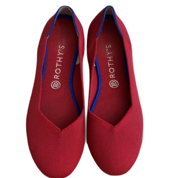 Rothy's Shoes - Rothy’s The Flat Bright Red worn once inside only